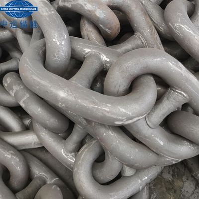 114MM Grade U3 Stud Link Anchor Chain With NK/LR Cert. Black Painted In Stock