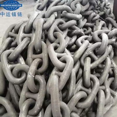 102MM Grade U3 Studlink Anchor Chain With NK Cert. Black Painted In Stock