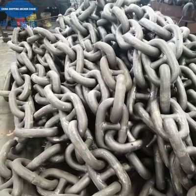 102MM Grade U3 Studlink Anchor Chain With NK Cert. Black Painted In Stock